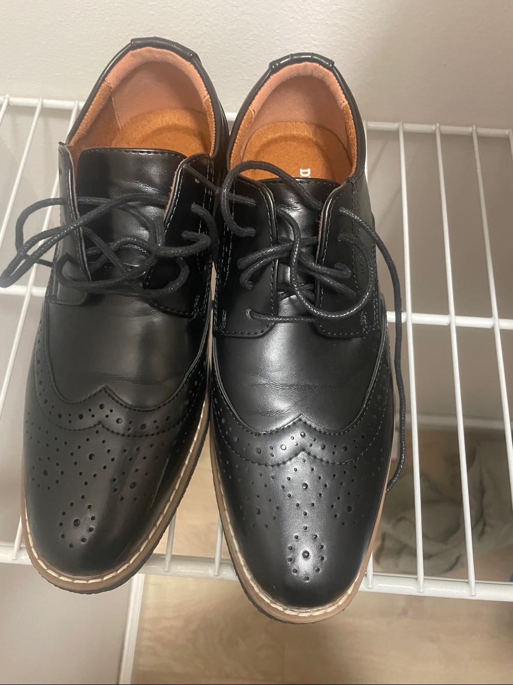 Boys DearStagg’s Memory Foam Dress Shoe